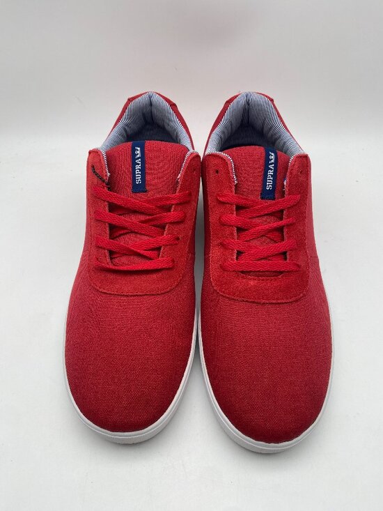 SUPRA STRIKE SKATE SNEAKERS RED/WHITE #S84002 US MEN\'S SIZE 13 main image 4